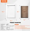VEVOR klapka pre psov kovový rám 236 x 335 mm, klopka pre Náhľad obrázku produktu 8