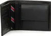 An open black leather wallet showing card slots and a coin pouch. Náhľad obrázku produktu