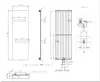 Badheizkörper LIANO in 140 x 45 cm (Mittelanschluss, weiß) Produktbild-Vorschau 4