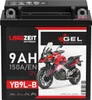 LANGZEIT YB9L-B Motorradbatterie 12V 9Ah 150AEN GEL Produktbild-Vorschau 4