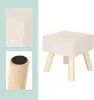 Relaxdays Hocker Cord, Holzbeine, gepolstert, HxBxT: Produktbild-Vorschau 5