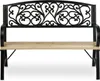 Záhradná lavica s operadlom 122 x 88,5 x 55,5 cm Pohovka Náhľad obrázku produktu 4