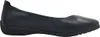 A side view of a single black leather ballet flat shoe. Anteprima dell’immagine prodotto