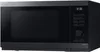 A black Samsung microwave with a grill and air frying function is shown from the front-left. Náhľad obrázku produktu