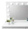 Aga Schminktisch mit 12 LED Glühbirnen,Kosmetiktisch mit 4 Produktbild-Vorschau 6