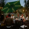 Parasol Clanmacy Ø2,7 m z oświetleniem LED, obracany o Podgląd zdjęcia produktu 6