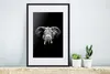 MuchoWow® Gerahmtes Poster Elefant mit abstrakten Elementen Produktbild-Vorschau 4