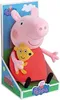 A plush toy of Peppa Pig is displayed in its retail packaging. Produktbild-Vorschau