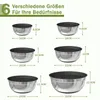 6er Edelstahl Rührschüssel Set mit Deckeln, 16-30 cm, Produktbild-Vorschau 6