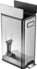 A transparent and stainless steel trash can with a pedal. Produktbild-Vorschau