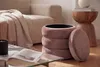 riess-ambiente Runder Polsterhocker VOGUE 40cm rosé Samt Produktbild-Vorschau 7