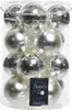 Weihnachtskugeln Glas 8cm 16 Stück - Silber Produktbild-Vorschau 1