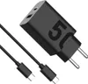 Motorola TurboPower Charger Duo 50W USB-A a USB-C čierna Náhľad obrázku produktu 9