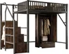 Lit mezzanine métallique Fortuna Lai 140 × 200 cm Avec un Voir les images du produit 9