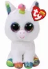TY unicorno 15 cm bianco/colorato con occhi glitterati Anteprima dell’immagine prodotto 4