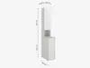 Badezimmerschrank LORA 210 x 33 x 56 cm hoch, Produktbild-Vorschau 5