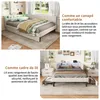 INONEFT Polsterbett 140x200cm mit LED und USB, Schlafsofa Produktbild-Vorschau 5