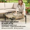 Outsunny Polyrattan Gartenmöbel Set 5-teilig Lounge Set mit Produktbild-Vorschau 8