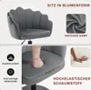 WOLTU Schminkstuhl, mit Lehne, Blumenform, höhenverstellbar Produktbild-Vorschau 5