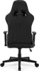 The back view of a black gaming chair. Produktbild-Vorschau