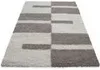 Moderner Hochflor-Teppich mit geometrischem Muster - Produktbild-Vorschau 2
