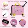 COSTWAY 2 pezzi valigia per bambini + zaino, trolley per Anteprima dell’immagine prodotto 6