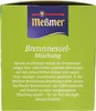 A close-up view of a green box with the brand logo and product description for Meßmer Brennnessel Mischung. Produktbild-Vorschau