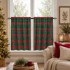 2er Set Scheibengardinen Weihnachten Tartan Bistrogardinen Produktbild-Vorschau 8