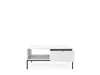 NOVA Couchtisch mit Schublade, Goldgriff, Weiß, Metallbeine Produktbild-Vorschau 3