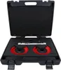 A black case with a tool set inside. Produktbild-Vorschau