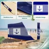 Lantigo Strandparavent Blaue Anker 6m Windschutz Produktbild-Vorschau 3