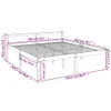 vidaXL Seniorenbett Weiß 200x200 cm Massivholz Kiefer Produktbild-Vorschau 8