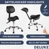 DELUKE® Sattelhocker mit Lehne KOLLI | Höhenverstellbar, Produktbild-Vorschau 3