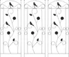 vidaXL Clôture de jardin 3 pièces Noir 110 x 40 cm Acier Voir les images du produit 1