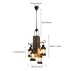 A chandelier with dimensions indicated by measurement lines and text. Produktbild-Vorschau