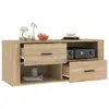 vidaXL Szafka pod TV dąb sonoma 100x35x40 cm materiał Podgląd zdjęcia produktu 4