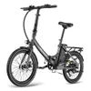 A black electric bicycle is shown against a white background. Náhled obrázku produktu