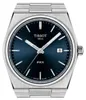 Tissot PRX herenhorloge, 40mm, zilverkleurig, blauw, Productafbeelding-voorbeeld 4