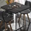 BM | Bistrotisch | B:T:H 60 x 60 x 75 cm | Schwarz Marmor / Produktbild-Vorschau 1