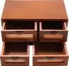 A wooden organizer with multiple open drawers. Podgląd zdjęcia produktu