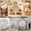 BSHAPPLUS, dětský stan 2 v 1 s herní podložkou, LED Náhled obrázku produktu 3