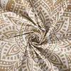 Wandteppich Decke 208 x 232 cm Boho Weiß-goldene Mandala Produktbild-Vorschau 4