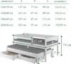 Ausziehbett Felix 200x90 Kinderbett mit Rausfallschutz & Produktbild-Vorschau 5