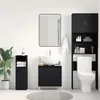 Möbel Waschbeckenunterschrank Schwarz Eiche 58x33x60 cm Produktbild-Vorschau 4