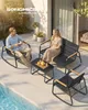 SONGMICS Gartenmöbel-Set, Balkonmöbel, 2 Schaukelstühle mit Produktbild-Vorschau 11
