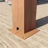 PRIMEYARD Pergola 3x4 m słupy aluminium w optyce drewna z Podgląd zdjęcia produktu 12