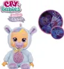 A plush toy doll with a pacifier and a projected starry sky on its chest, presented against a white background. Inset images show the doll in use with a child and its light projection. Anteprima dell’immagine prodotto