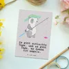 Mr. & Mrs. Panda Postkarte Panda Angeln - Grau Pastell - Produktbild-Vorschau 2