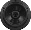 A close-up, top-down view of a black subwoofer speaker. Produktbild-Vorschau