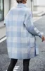 ASKSA Damen Cardigan Karierter Farbblockstrick Produktbild-Vorschau 6